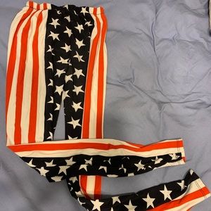 American flag leggings